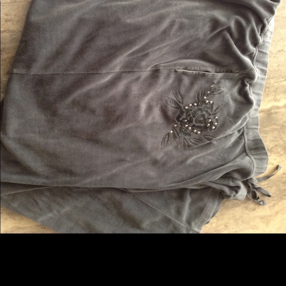 Grey Velour Bling Hoodie & Pant Set - Picture 5 of 6